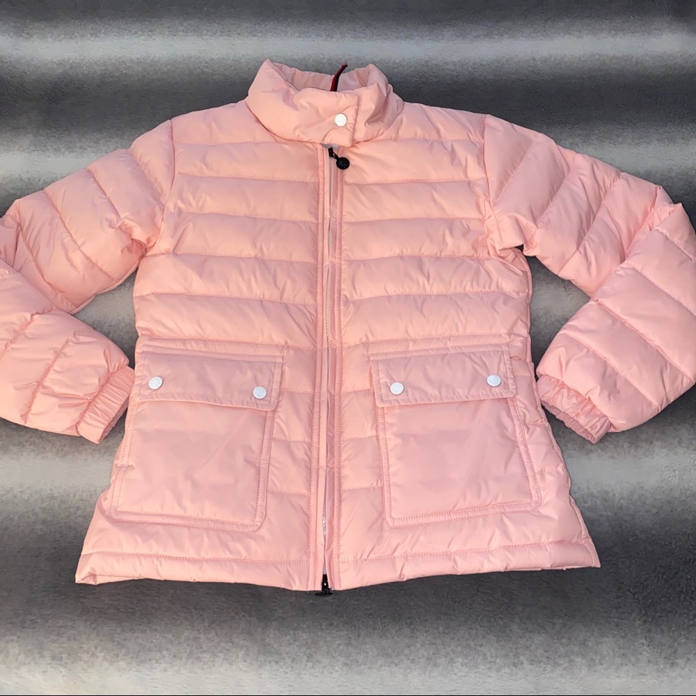 🚫SOLD🚫 Moncler Girls Pink Down Puffer Coat - Picture 1 of 8